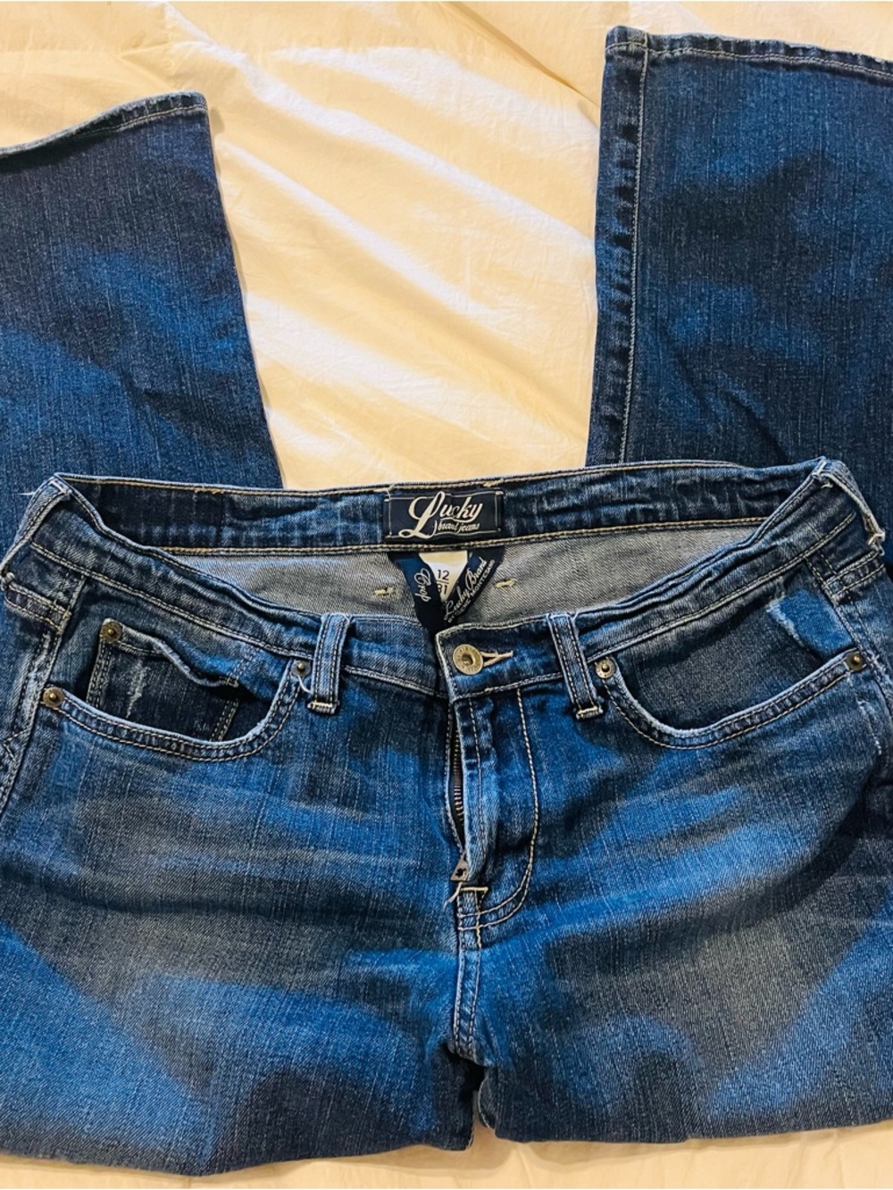 Lucky Brand Dark Blue Crop Jean